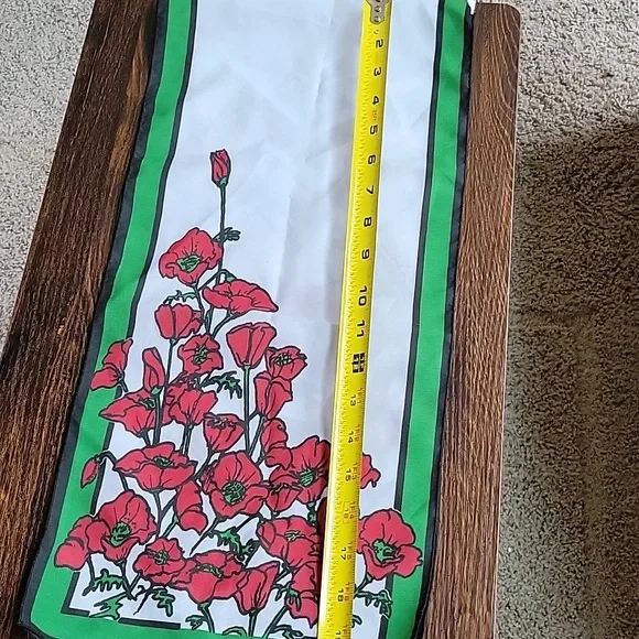 Floral Poppy Scarf 42 in. - Picture 2 of 4